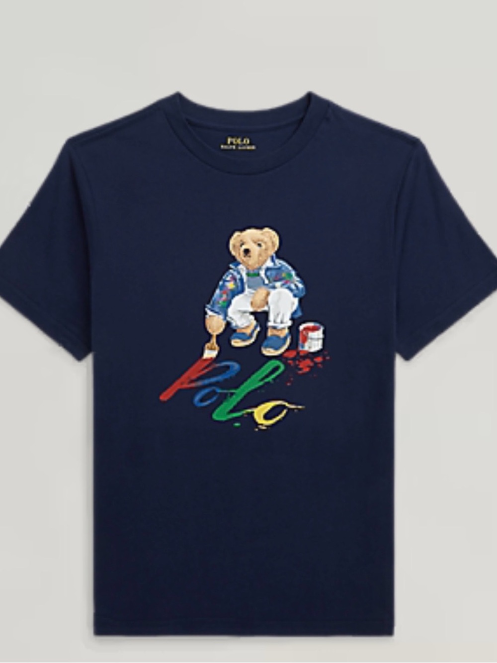 Polo Ralph Lauren Polo Bear Navy Blue T Shirt Size S (8) andL (14-16) New W tags